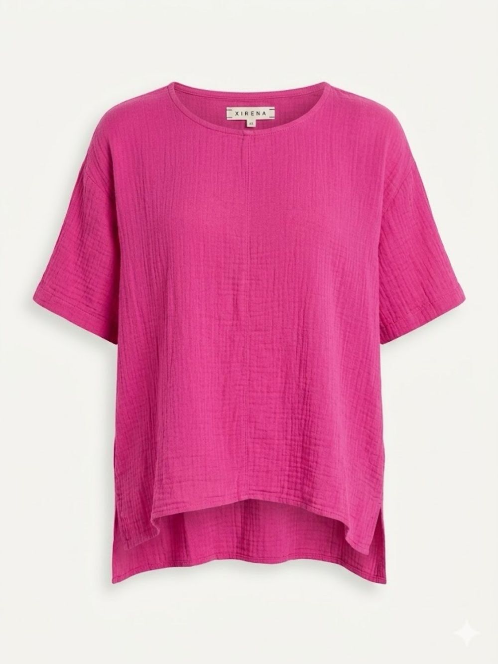 Barbiecore Xirena Hot Pink Gauze Top Oversized Summer Essential XS / S